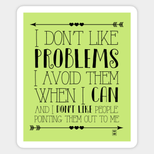 Problems Sticker